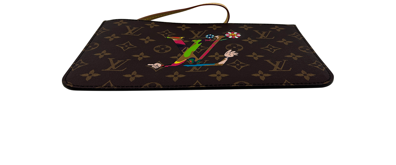 Pochette Takasi Murakami, 680&euro;, Bolso, Marrón, Canvas - General, Vista superior